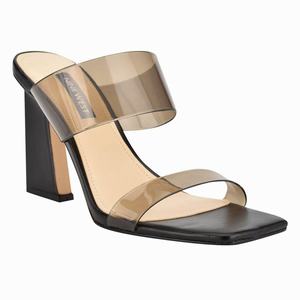 Nine West Instaa Heeled Slides - Grey - Ireland (WR4687305)